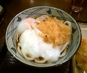 温玉ぶっかけうどん(冷)
